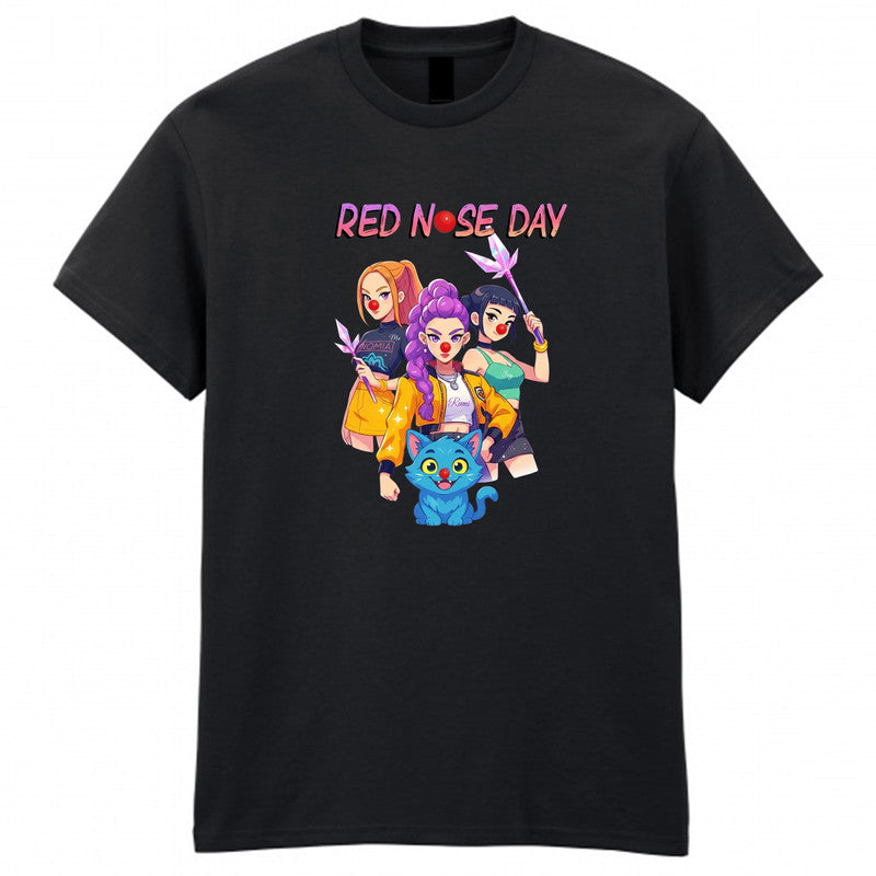 K-Pop Red Nose Day T-Shirt Comic Relief Shirt Nose Day Lovers Shirt Gift Kpop Lovers Unisex Adults And Kids Tee Top