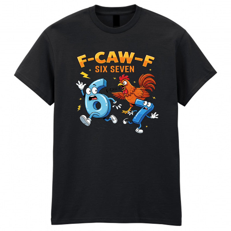F-CAW-F Italian Brainrot Adult Kids T-Shirt Gaming Number Day Maths Tee