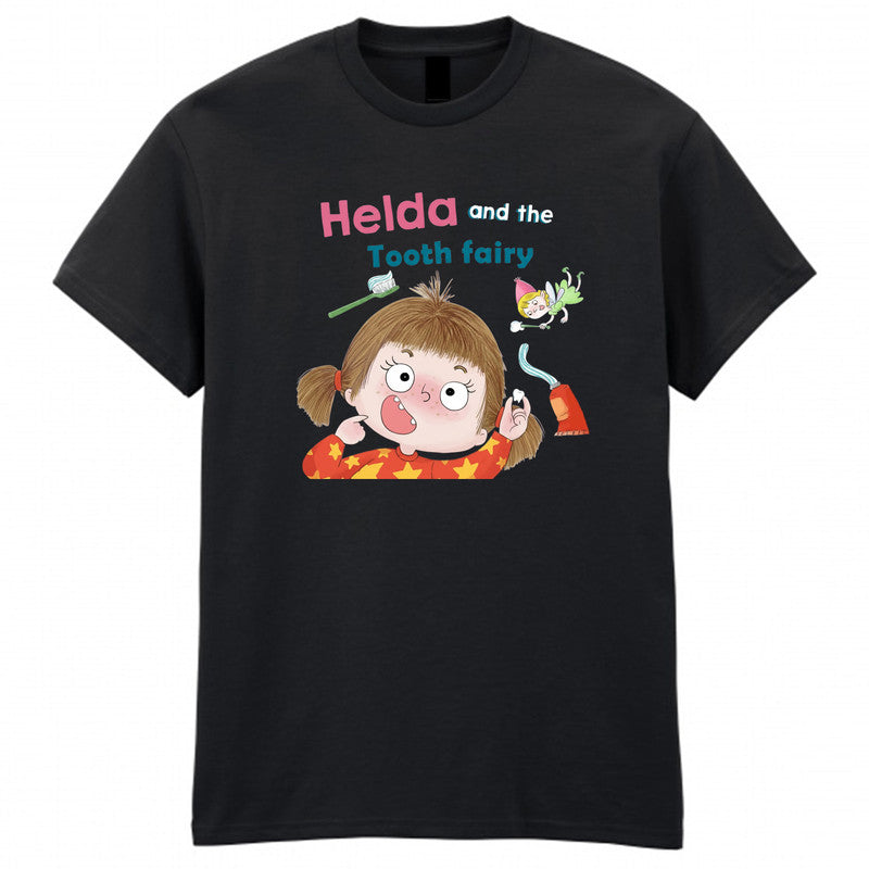 Helda And The Tooth Fairy World Book Day Kids T-Shirt School Girls Tee
