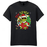 Grinch Meme Six Seven Adult Kids T-Shirt Christmas Xmas Funny Tee
