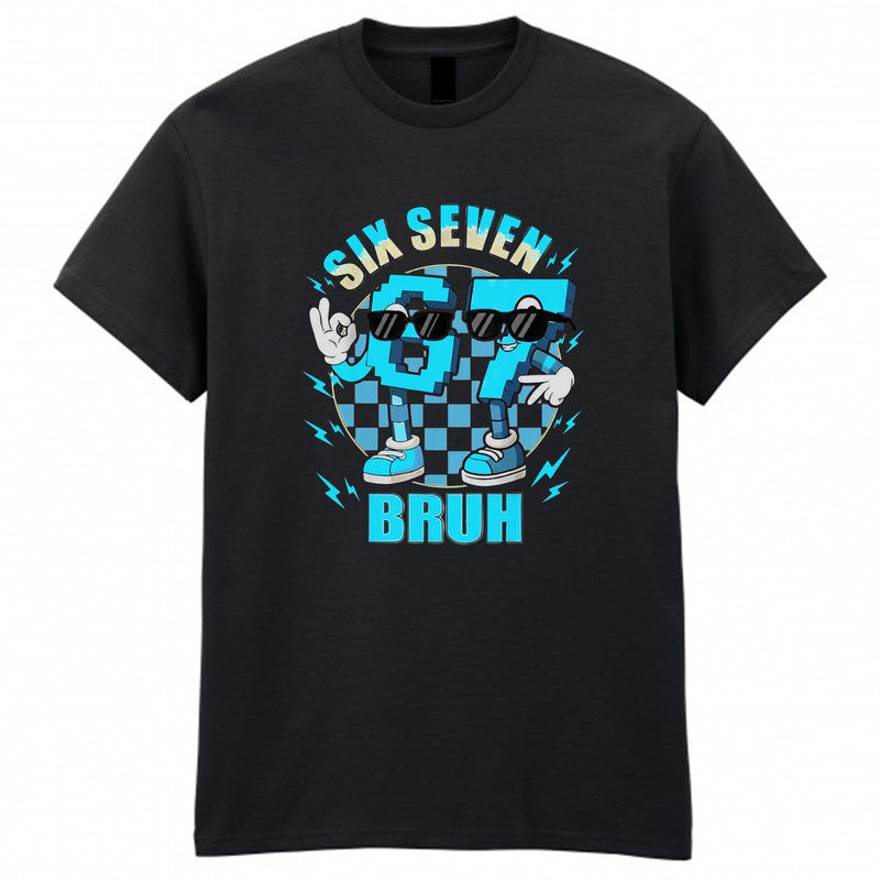 Italian Brainrot Gaming Adult Kids T-Shirt Six Seven 6 7 Funny Meme Tee