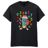 Number Day Girls Boys T-Shirt Maths School Kids Cute Funny Pencil Tee