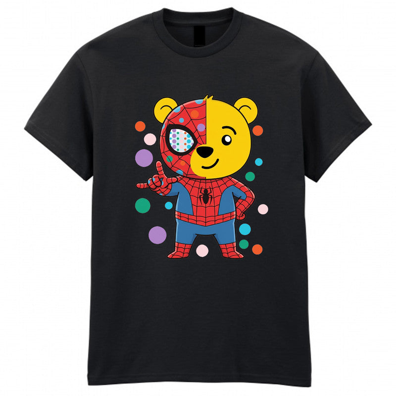 Pudsey Bear Spider-Man Kids T-Shirt Spotty Day Children In Need Tee