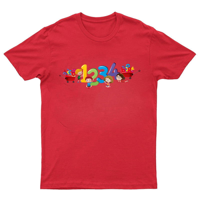 Boys Girls Number Day Mens Kids T Shirt Maths Symbol School Event 2025 Gift Tee - TheMonkeyTees