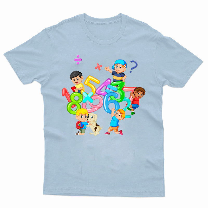 Boys and Girls Mens Kids Tshirt Maths Equations Number Day Ideas T-Shirt Tee Top - TheMonkeyTees
