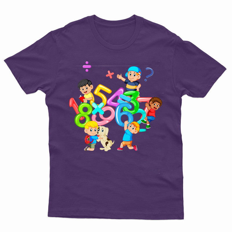 Boys and Girls Mens Kids Tshirt Maths Equations Number Day Ideas T-Shirt Tee Top - TheMonkeyTees
