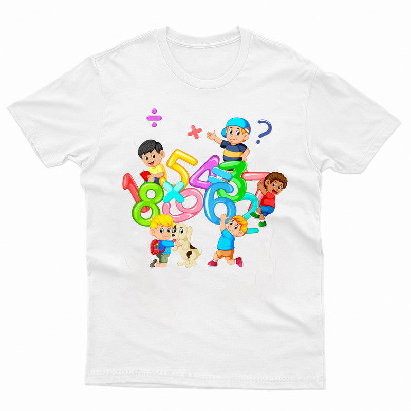 Boys and Girls Mens Kids Tshirt Maths Equations Number Day Ideas T-Shirt Tee Top - TheMonkeyTees