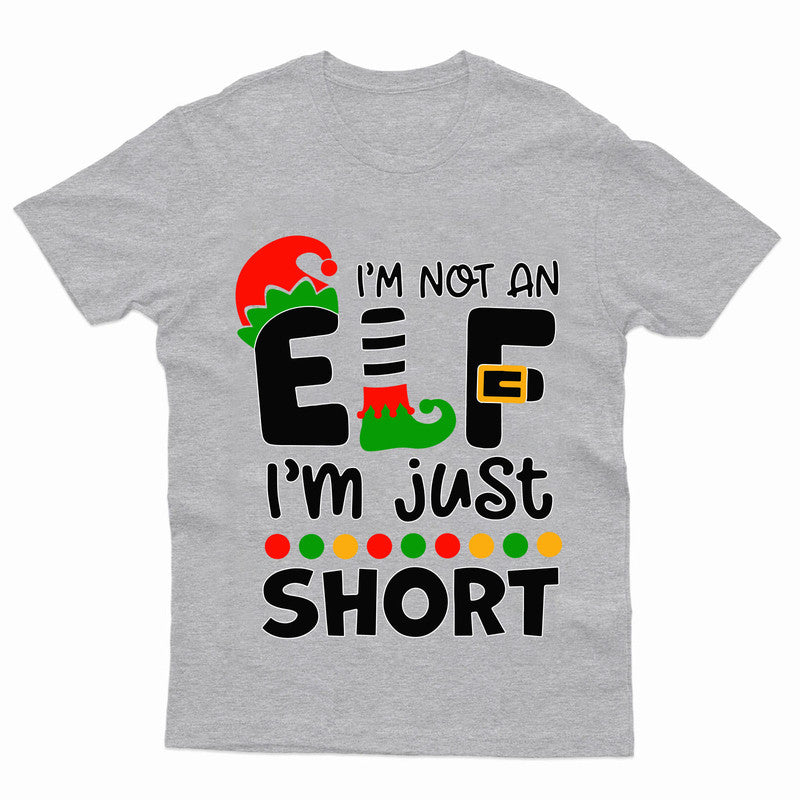 Christmas T-Shirt Funny Elf Xmas Party Unisex Tee Top - TheMonkeyTees