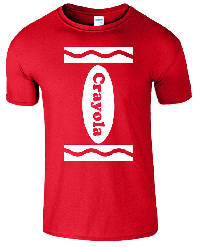 Crayon T-Shirt World Book Day Kids Tshirt Funny Children School Costume - TheMonkeyTees