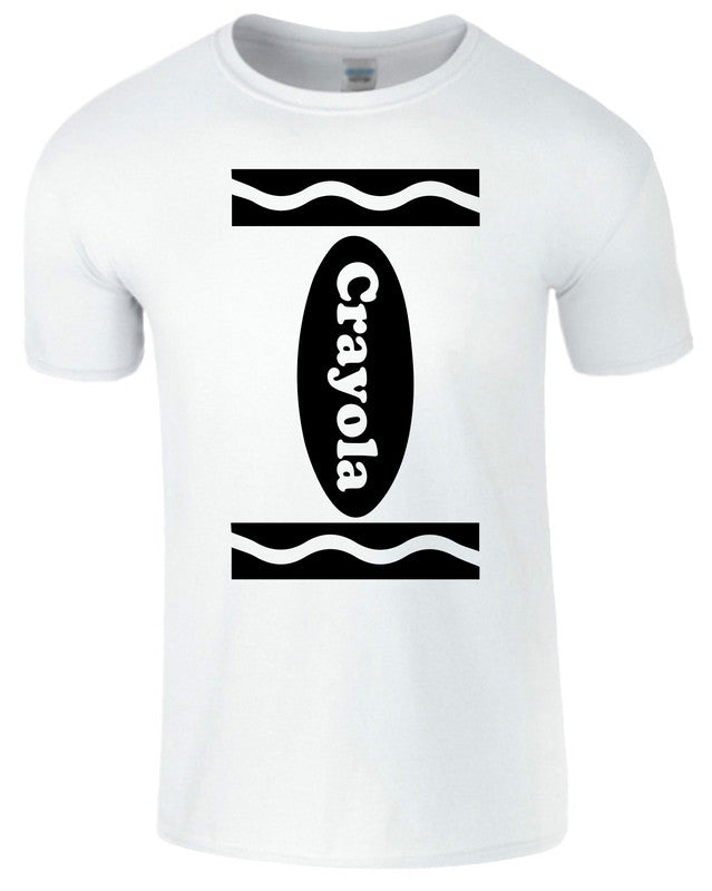 Crayon T-Shirt World Book Day Kids Tshirt Funny Children School Costume - TheMonkeyTees