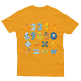 Dinosaur Number Day Kids Tshirt School Children Boys Girls Top Tee - TheMonkeyTees
