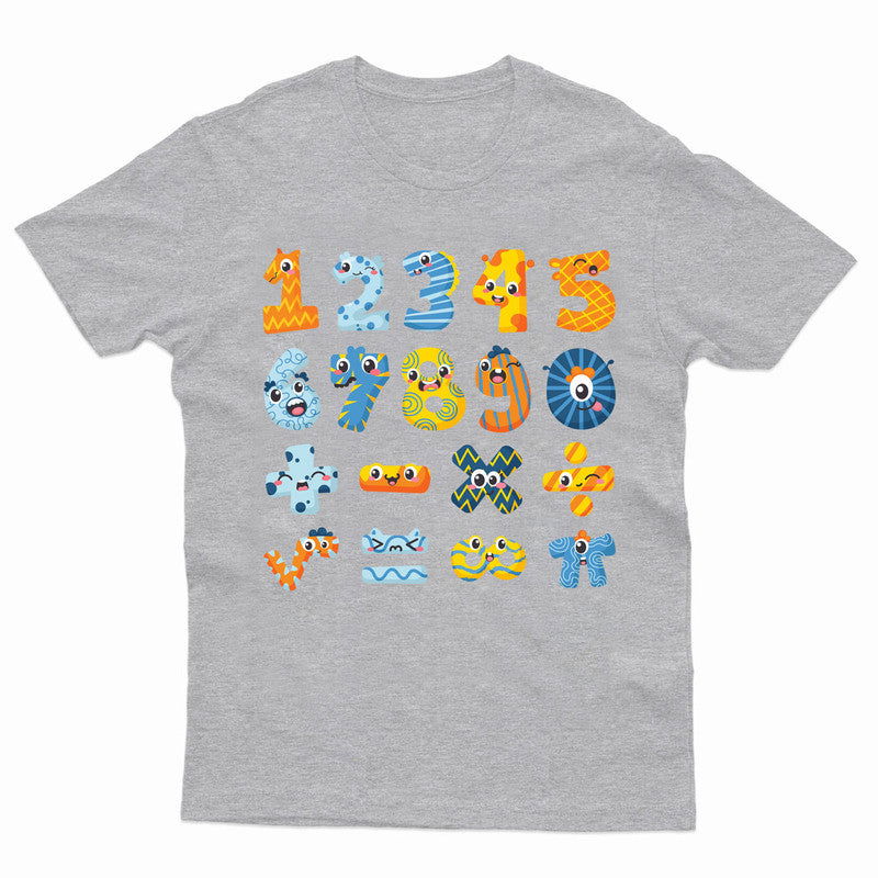 Dinosaur Number Day Kids Tshirt School Children Boys Girls Top Tee - TheMonkeyTees
