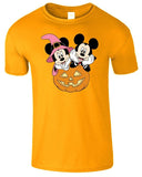 Disney Halloween Pumpkin Tshirt Funny Kids Horror Mickey Scary Unisex Gift Tee - TheMonkeyTees