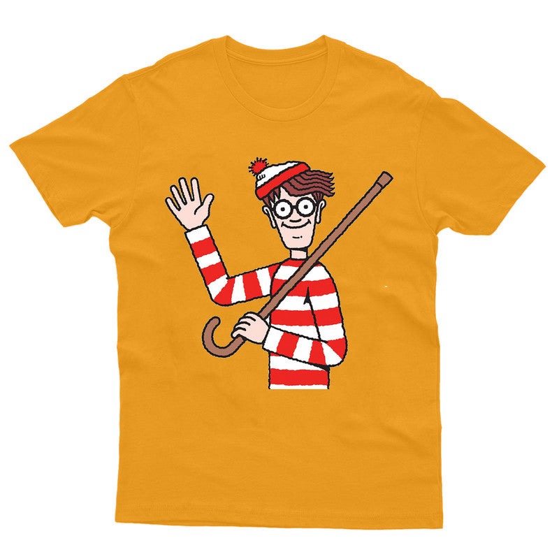 Where's Wally Funny Kids T-Shirt World Book Day Costume School Tee Top