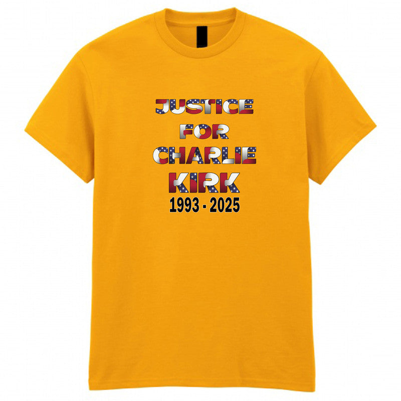 Justice For Charlie Kirk Unisex Kids T-shirt Freedom RIP Tee