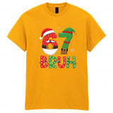 Christmas Six Seven Bruh Adult Kids T-Shirt Meme Xmas Tee