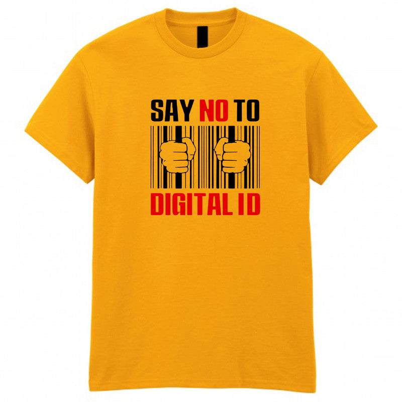 Say No To Digital ID Cards Unisex T-Shirt Patriotic Britcard Tee