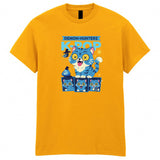 Cute Kpop Tiger Adult Kids T-Shirt Blue Tiger And Grey Bird Tee Funny Anime Shirt Korean Idol Fan Gift