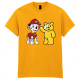 Pudsey Bear Kids T-Shirt Petrol Paw Dog Spotty Day Children Need Tee