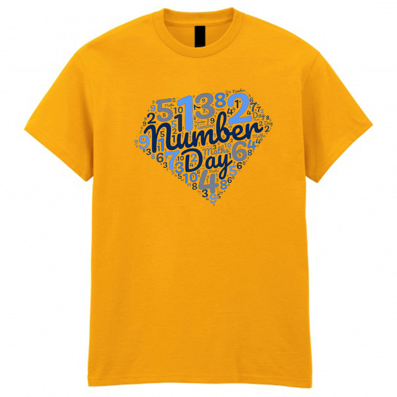 Numbers Day Counting Adult Kids T-Shirt Maths School Funny Gift Tee