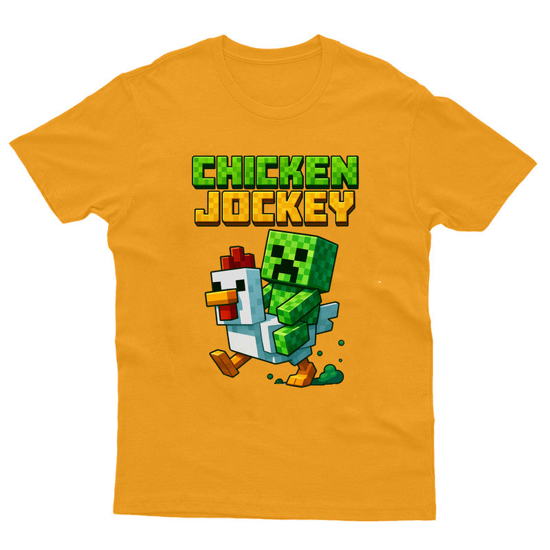 Chicken Jockey Adult Kids T-Shirt Uncle Lava Tee