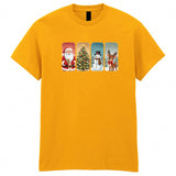 Christmas Santa Tree Adult Kids T-Shirt Snow Grinch Reindeer Xmas Tee