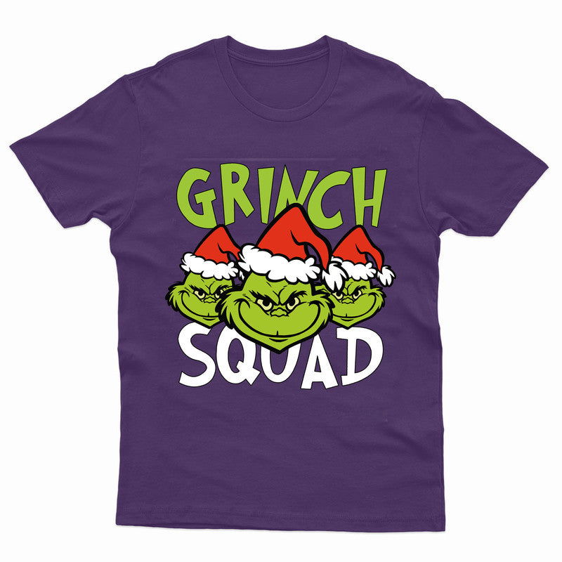 Grinch Squad Mens T Shirt Funny Christmas Xmas Festive Gift Novelty Top Tee - TheMonkeyTees
