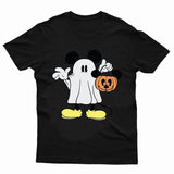 Halloween Spooky Mickey Kids T-Shirt Disneyland Mouse Ghost Unisex Funny Top Tee - TheMonkeyTees