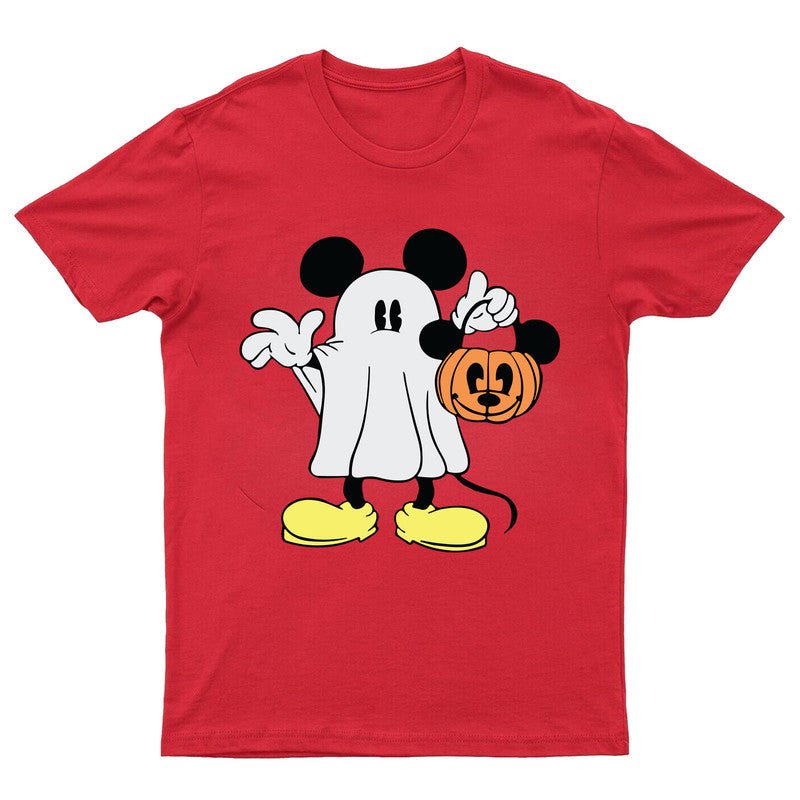 Halloween Spooky Mickey Kids T-Shirt Disneyland Mouse Ghost Unisex Funny Top Tee - TheMonkeyTees