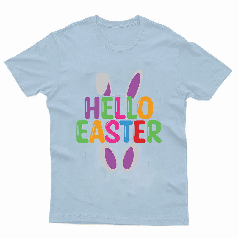Happy Easter Adult Kids T-Shirt Bunny Tee - TheMonkeyTees