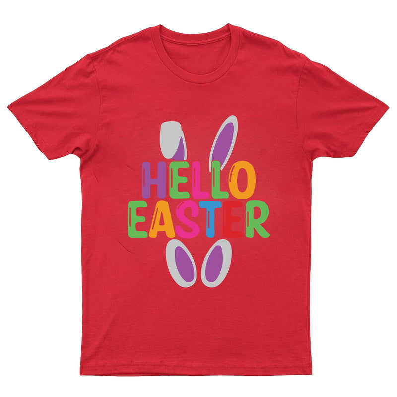 Happy Easter Adult Kids T-Shirt Bunny Tee - TheMonkeyTees