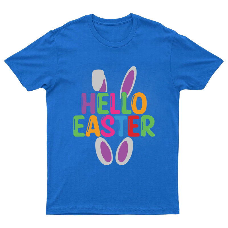 Happy Easter Adult Kids T-Shirt Bunny Tee - TheMonkeyTees