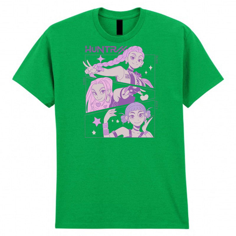 Huntrix Demon Hunters Mens Kids T-Shirt K-Pop Anime Unisex Cartoon Tee - TheMonkeyTees