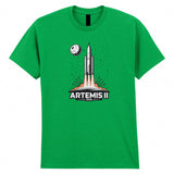 Artemis II 2026 Rocket Launch Adult Kids T-Shirt Future Moon Mission Space Exploration Science Tee