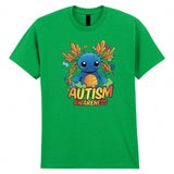 Axolotl Autism Awareness Unisex Kids T-Shirt School Costume Girls Boys Top Tee