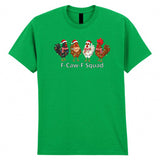 F-Caw-F Chicken Christmas Squad Adult Kids T-Shirt Xmas Tee