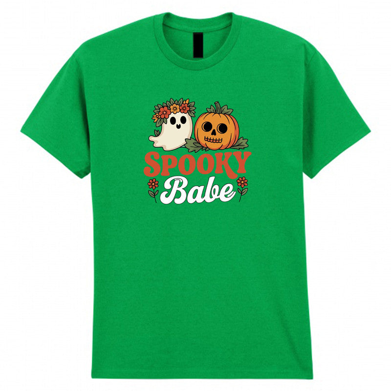 Halloween Spooky Babe Adult Kids T-Shirt Scary Tee