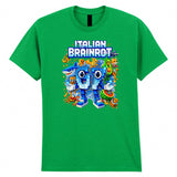 Italian Brainrot Adult Kids Gaming T-Shirt 6 7 Meme Funny Game Tee