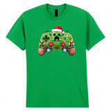 Christmas Xbox Adult Kids T-Shirt Funny Grinch Santa Xmas Gaming Tee