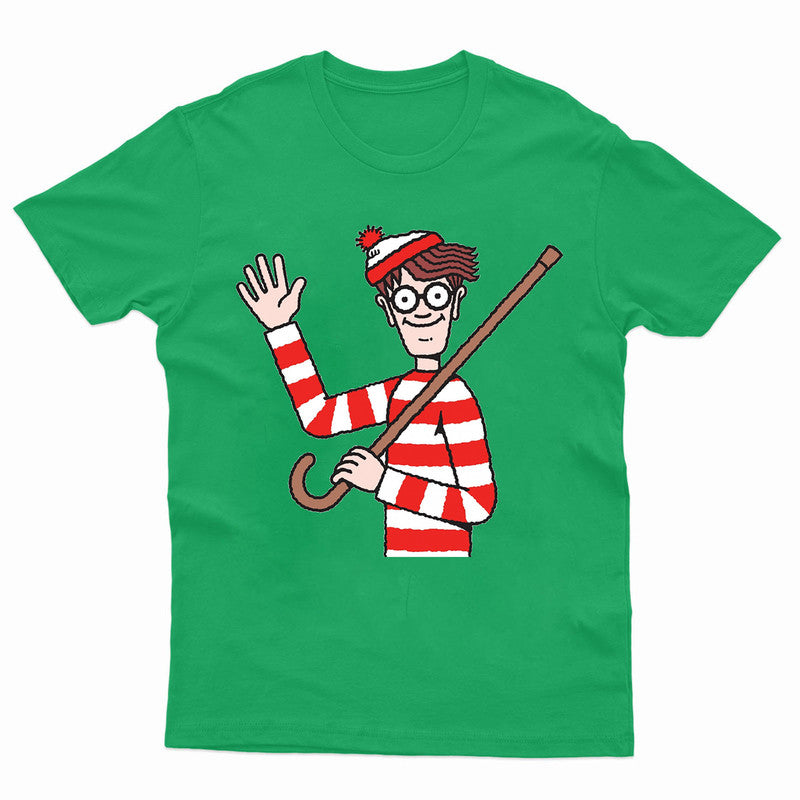 Where's Wally Funny Kids T-Shirt World Book Day Costume School Tee Top