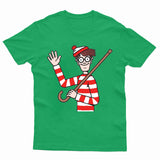 Where's Wally Funny Kids T-Shirt World Book Day Costume School Tee Top
