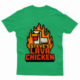 Lava Chicken Funny Gaming Adults Kids Printed Tshirt