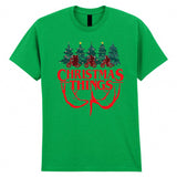 Strangers Thing Christmas Tree Adult Kids T-Shirt Xmas TV Show Tee