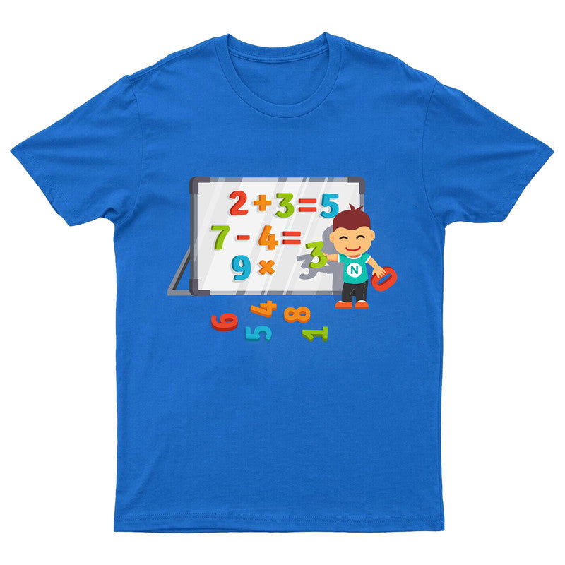 Kids Boys Girls Number Day T-Shirt Maths Day Symbols Children School Tee Top - TheMonkeyTees