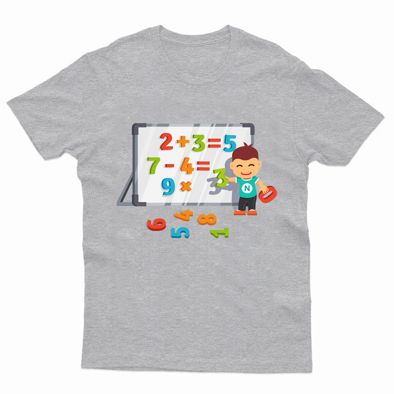 Kids Boys Girls Number Day T-Shirt Maths Day Symbols Children School Tee Top - TheMonkeyTees