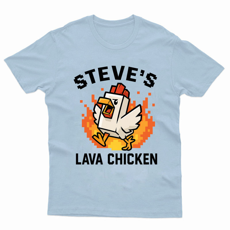 Steves Lava Chicken Mens Kids Printed Tshirt
