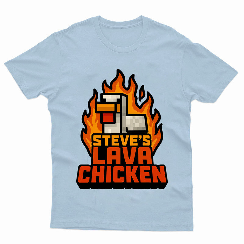 Lava Chicken Funny Gaming Adults Kids Printed Tshirt