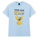 Pudsey Bear Lilo Stitch Girls Boys T-Shirt Spotty Day Kids Tee