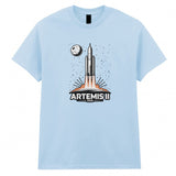 Artemis II 2026 Rocket Launch Adult Kids T-Shirt Future Moon Mission Space Exploration Science Tee