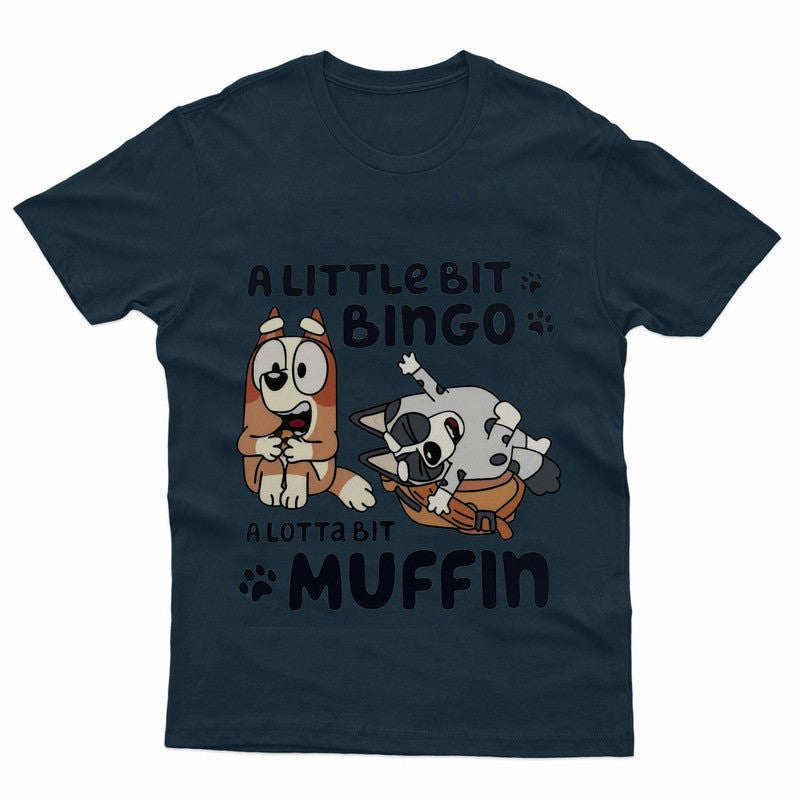 Little Bingo Lot Of Muffin Adult Kids T-Shirt Bluey Inspired Tshirt - TheMonkeyTees